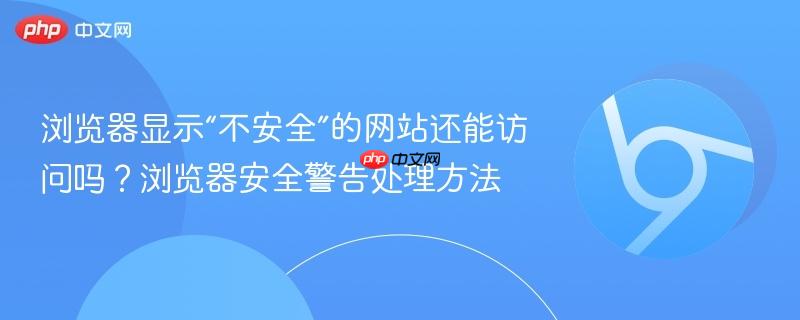 浏览器显示“不安全”的网站还能访问吗？浏览器安全警告处理方法  第1张