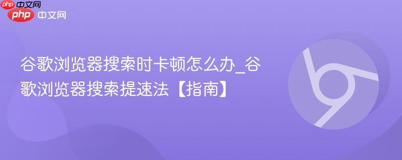 谷歌浏览器搜索时卡顿怎么办_谷歌浏览器搜索提速法【指南】  第1张