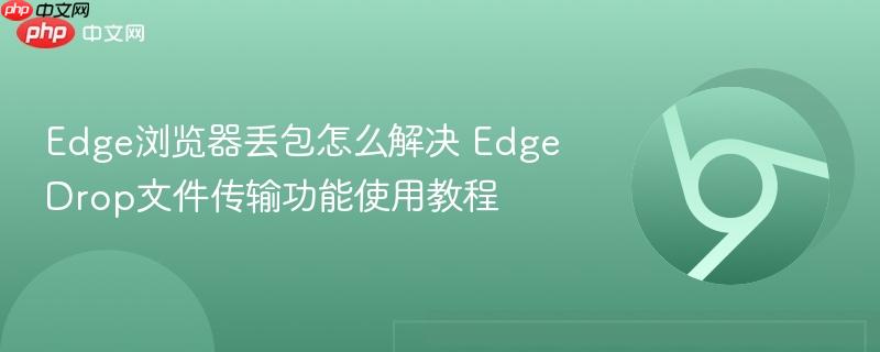 Edge浏览器丢包怎么解决 EdgeDrop文件传输功能使用教程  第1张