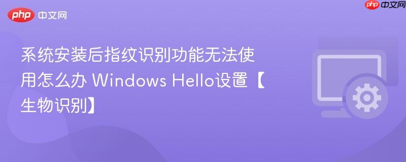 系统安装后指纹识别功能无法使用怎么办 Windows Hello设置【生物识别】