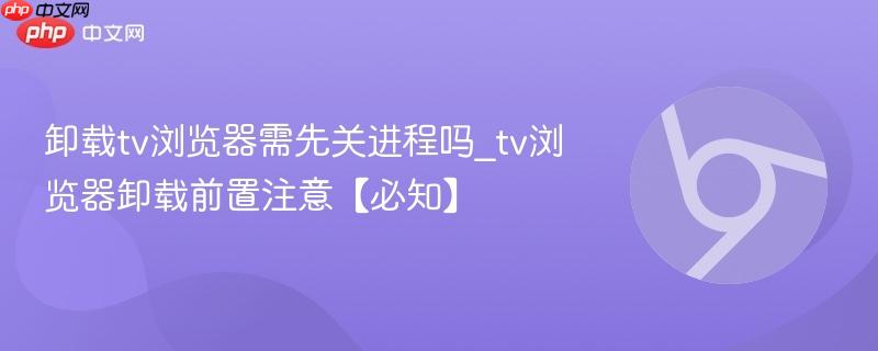 卸载tv浏览器需先关进程吗_tv浏览器卸载前置注意【必知】  第1张