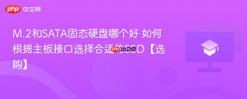 M.2和SATA固态硬盘哪个好 如何根据主板接口选择合适的SSD【选购】 第1张 M.2和SATA固态硬盘哪个好 如何根据主板接口选择合适的SSD【选购】 第1张