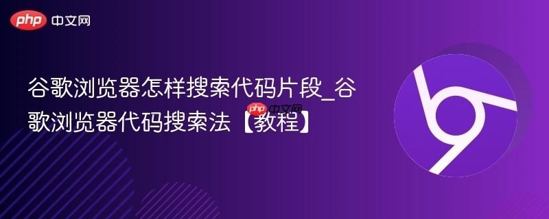 谷歌浏览器怎样搜索代码片段_谷歌浏览器代码搜索法【教程】 第1张 谷歌浏览器怎样搜索代码片段_谷歌浏览器代码搜索法【教程】 第1张