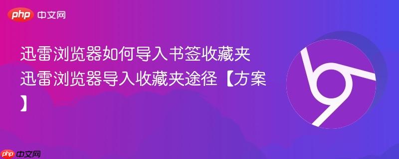 迅雷浏览器如何导入书签收藏夹 迅雷浏览器导入收藏夹途径【方案】 第1张 迅雷浏览器如何导入书签收藏夹 迅雷浏览器导入收藏夹途径【方案】 第1张