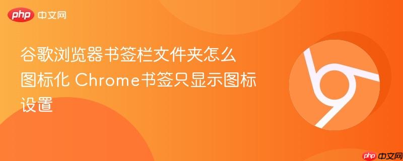 谷歌浏览器书签栏文件夹怎么图标化 Chrome书签只显示图标设置  第1张