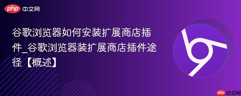 谷歌浏览器如何安装扩展商店插件_谷歌浏览器装扩展商店插件途径【概述】  第1张