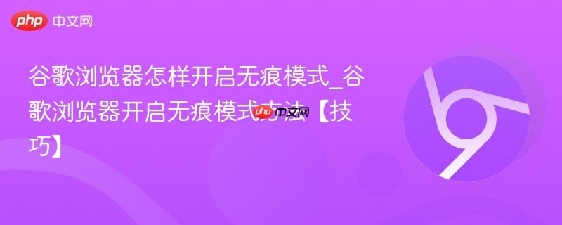 谷歌浏览器怎样开启无痕模式_谷歌浏览器开启无痕模式方法【技巧】  第1张