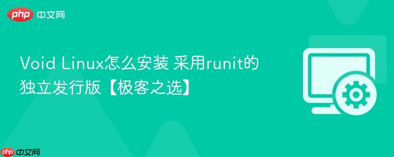 Void Linux怎么安装 采用runit的独立发行版【极客之选】  第1张