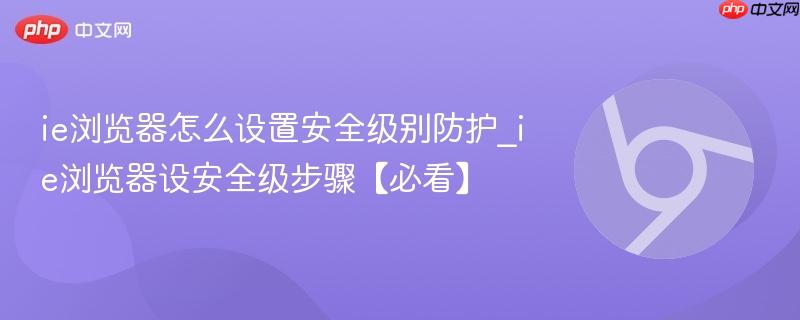 ie浏览器怎么设置安全级别防护_ie浏览器设安全级步骤【必看】  第1张