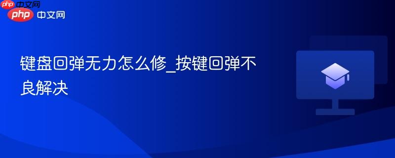 键盘回弹无力怎么修_按键回弹不良解决