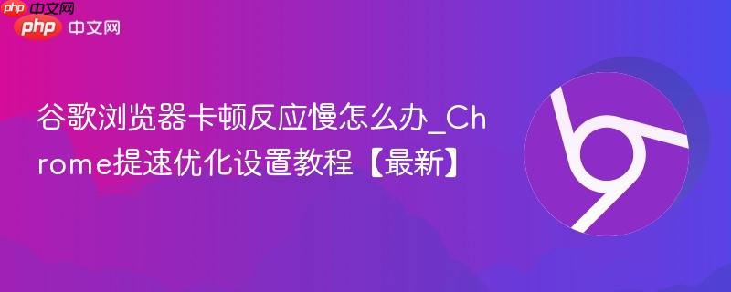 谷歌浏览器卡顿反应慢怎么办_Chrome提速优化设置教程【最新】  第1张