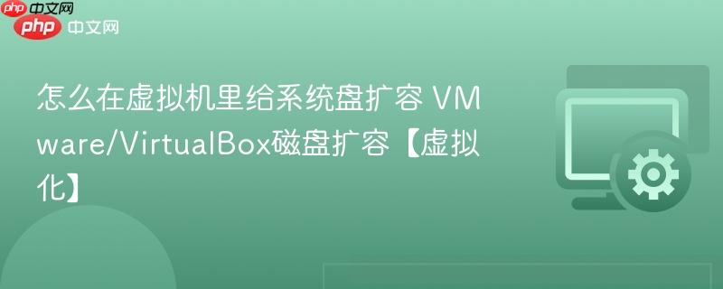 怎么在虚拟机里给系统盘扩容 VMware/VirtualBox磁盘扩容【虚拟化】  第1张