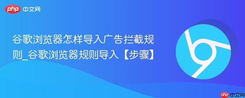 谷歌浏览器怎样导入广告拦截规则_谷歌浏览器规则导入【步骤】  第1张