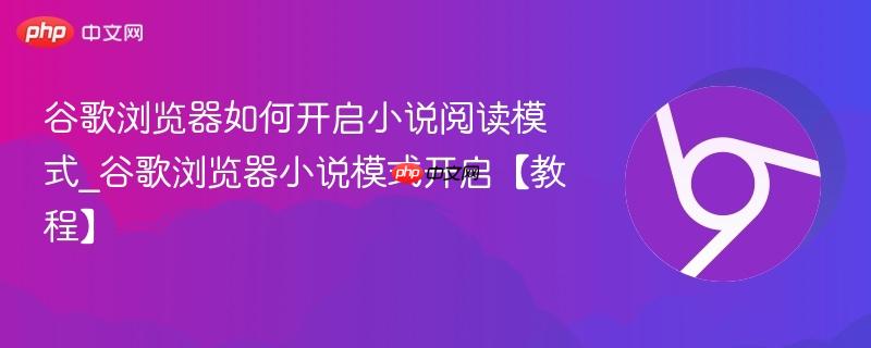 谷歌浏览器如何开启小说阅读模式_谷歌浏览器小说模式开启【教程】