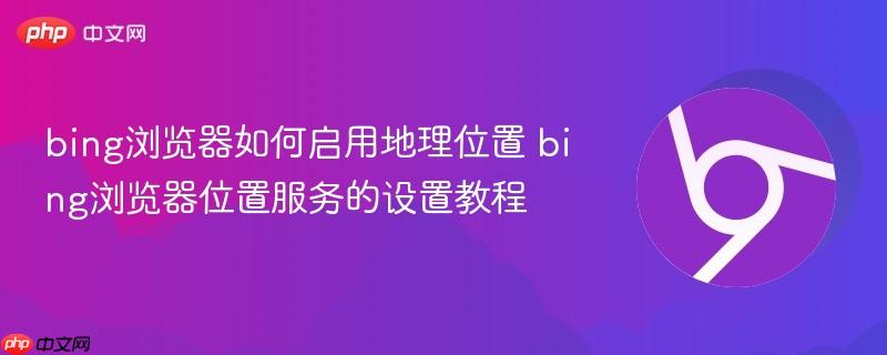 bing浏览器如何启用地理位置 bing浏览器位置服务的设置教程  第1张