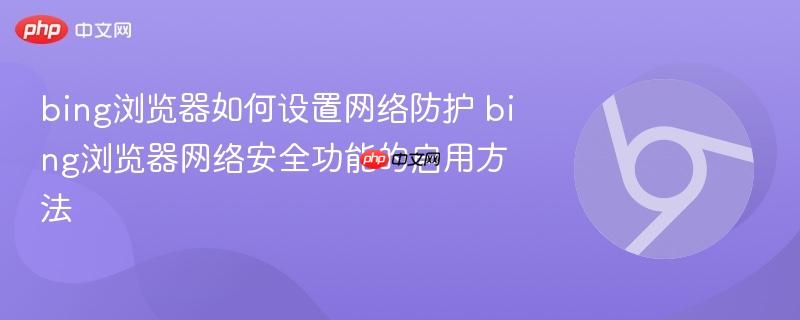 bing浏览器如何设置网络防护 bing浏览器网络安全功能的启用方法  第1张