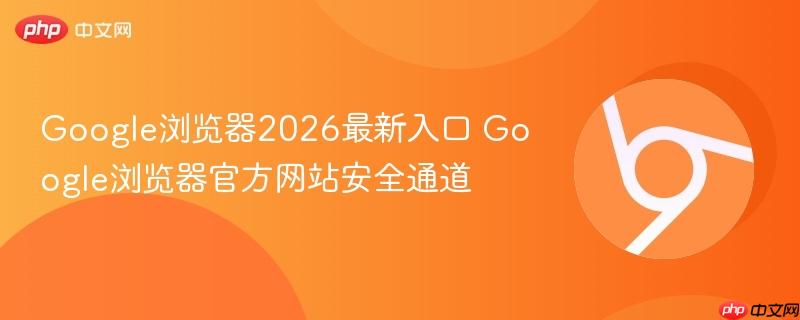 Google浏览器2026最新入口 Google浏览器官方网站安全通道  第1张