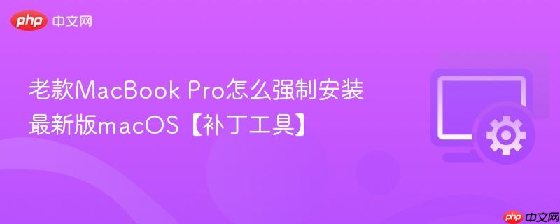 老款MacBook Pro怎么强制安装最新版macOS【补丁工具】  第1张