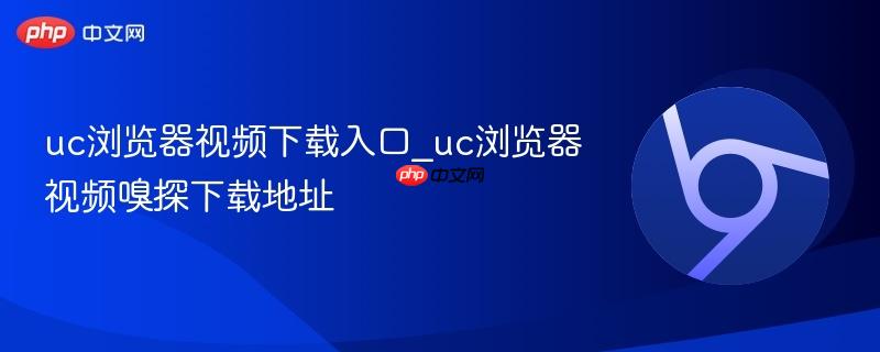 uc浏览器视频下载入口_uc浏览器视频嗅探下载地址  第1张