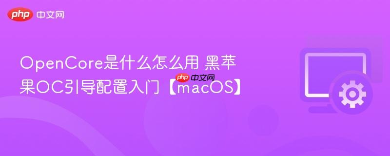 OpenCore是什么怎么用 黑苹果OC引导配置入门【macOS】  第1张