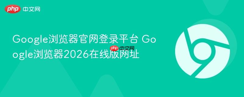 Google浏览器官网登录平台 Google浏览器2026在线版网址