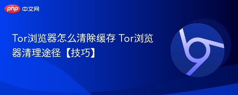 Tor浏览器怎么清除缓存 Tor浏览器清理途径【技巧】  第1张