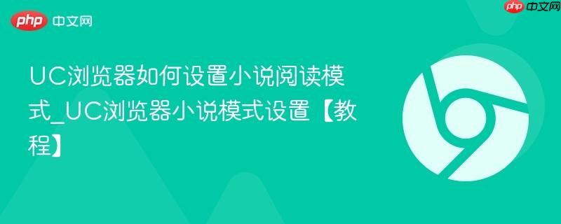 UC浏览器如何设置小说阅读模式_UC浏览器小说模式设置【教程】  第1张