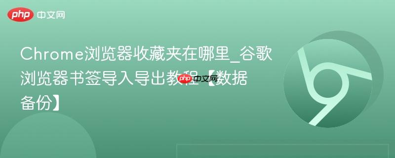 Chrome浏览器收藏夹在哪里_谷歌浏览器书签导入导出教程【数据备份】  第1张