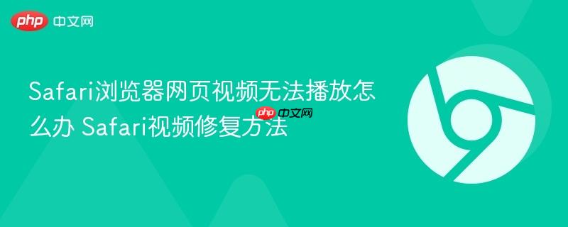 Safari浏览器网页视频无法播放怎么办 Safari视频修复方法  第1张