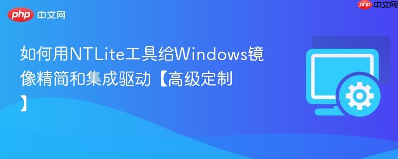 如何用NTLite工具给Windows镜像精简和集成驱动【高级定制】  第1张