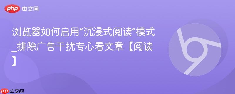 浏览器如何启用“沉浸式阅读”模式_排除广告干扰专心看文章【阅读】  第1张