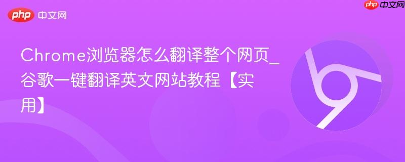 Chrome浏览器怎么翻译整个网页_谷歌一键翻译英文网站教程【实用】 第1张 Chrome浏览器怎么翻译整个网页_谷歌一键翻译英文网站教程【实用】 第1张