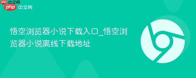 悟空浏览器小说下载入口_悟空浏览器小说离线下载地址  第1张