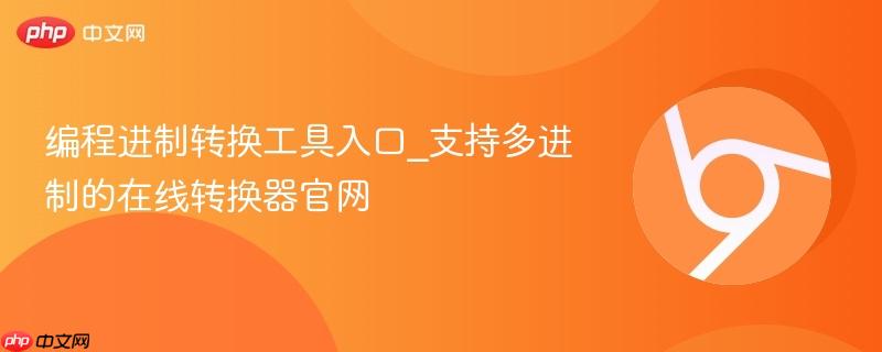 编程进制转换工具入口_支持多进制的在线转换器官网  第1张