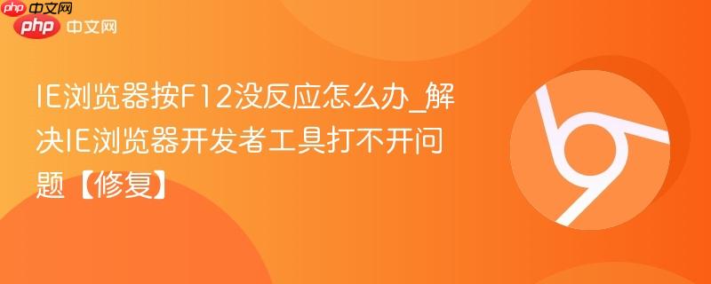 IE浏览器按F12没反应怎么办_解决IE浏览器开发者工具打不开问题【修复】  第1张