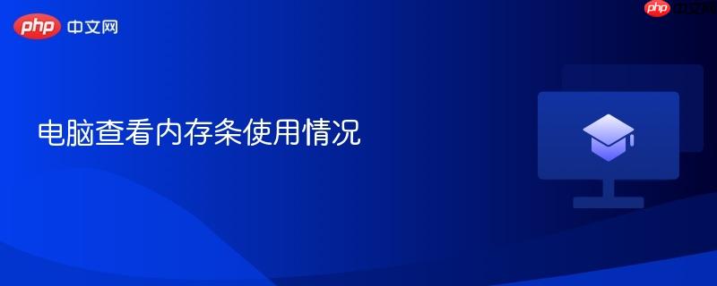 电脑查看内存条使用情况 第1张 电脑查看内存条使用情况 第1张