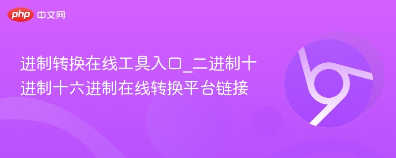 进制转换在线工具入口_二进制十进制十六进制在线转换平台链接  第1张