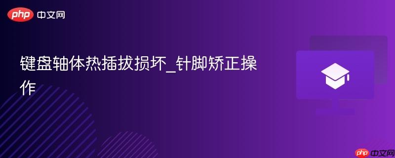 键盘轴体热插拔损坏_针脚矫正操作  第1张