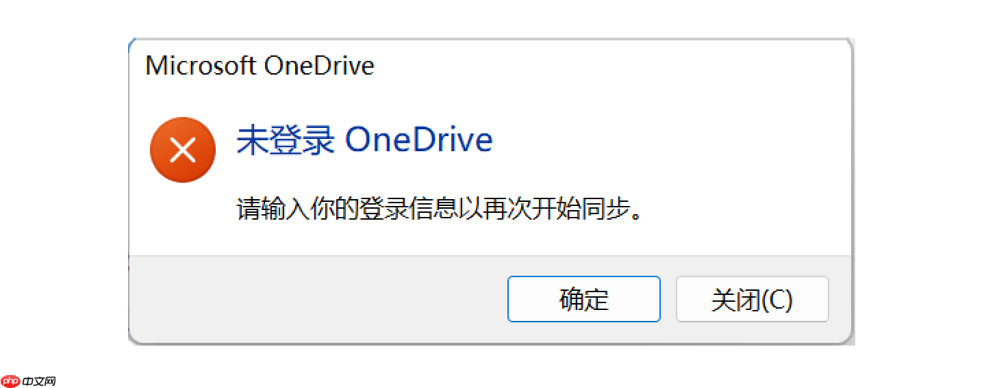 Win11开机总是提示未登录OneDrive怎么办？Win11去除开机提示未登录OneDrive方法  第1张