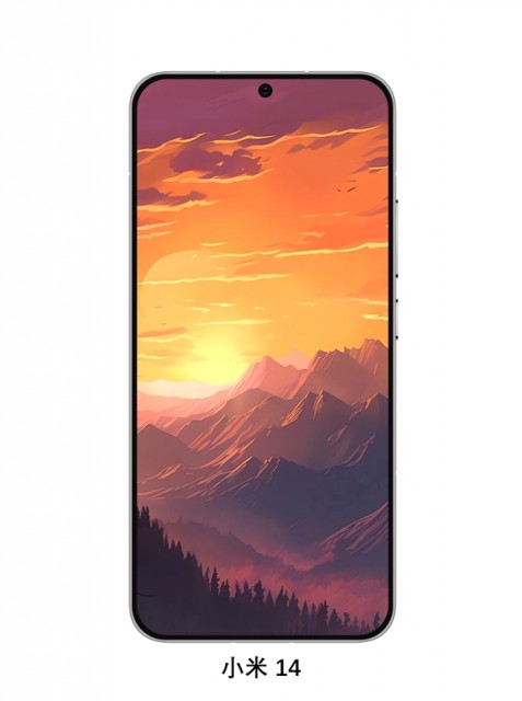小米14高清渲染图曝光：行业内最窄边框 视觉效果惊艳