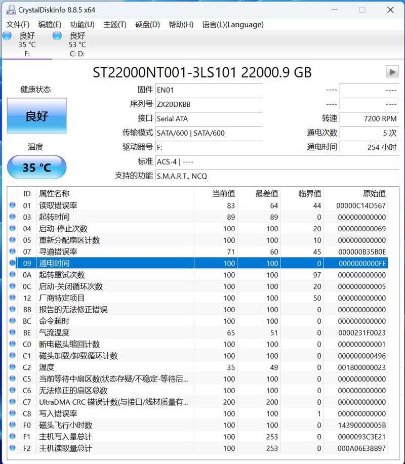 希捷酷狼Pro硬盘怎样?希捷酷狼Pro 22TB硬盘评测插图9 希捷酷狼Pro 22TB硬盘评测:CMR传统磁记录、NAS读写超500MB/s