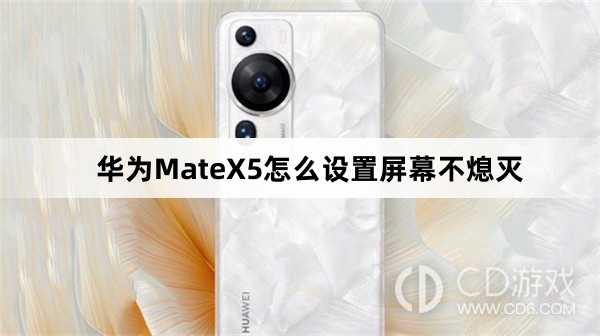 华为MateX5设置屏幕不熄灭方法介绍_华为MateX5怎么设置屏幕不熄灭插图