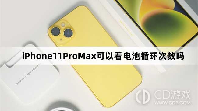 iPhone11ProMax怎么看电池循环次数?iPhone11ProMax可以看电池循环次数吗
