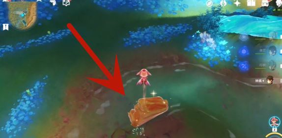 原神甘露花海树桩宝箱在哪 甘露花海树桩宝箱解密攻略插图4