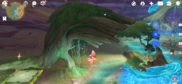 原神甘露花海树桩宝箱在哪 甘露花海树桩宝箱解密攻略插图5