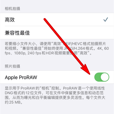 iPhone15的ProRAW怎么关?iPhone15怎么关闭ProRAW功能插图2