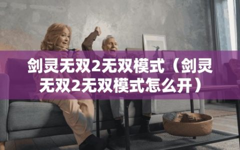剑灵无双2无双模式（剑灵无双2无双模式怎么开）