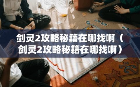 剑灵2攻略秘籍在哪找啊（剑灵2攻略秘籍在哪找啊）