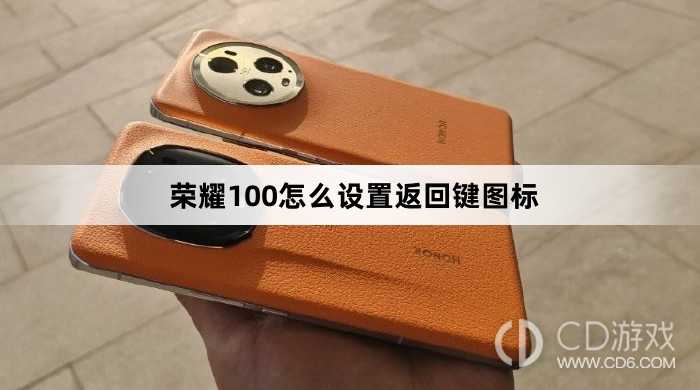 荣耀100设置返回键图标方法?荣耀100怎么设置返回键图标