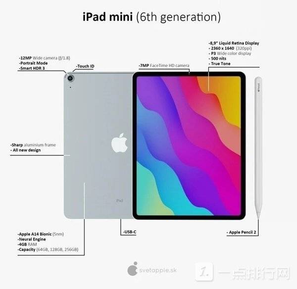 苹果iPadmini6高清图来了?苹果iPadmini6全新爆料